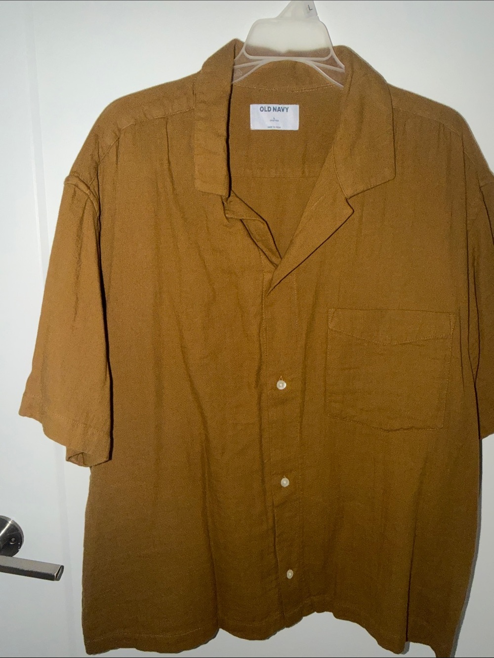 Boxy Crop Camp Shirt